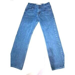 Levi's 514 Jeans Womens Size 16 Reg Straight Leg Blue Dark Wash Zipper 5 Pockets